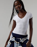 OFFLINE By Aerie The Hugger Sweetheart Short Sleeve T-Shirt - White
