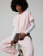 OFFLINE By Aerie OG Cotton Short Sleeve T-Shirt - Pink Petal