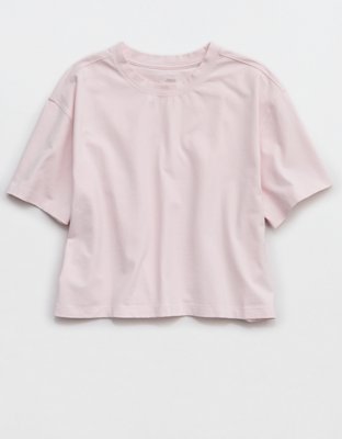 OFFLINE By Aerie OG Cotton Short Sleeve T-Shirt - Pink Petal