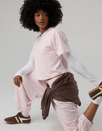 OFFLINE By Aerie OG Cotton Short Sleeve T-Shirt - Pink Petal