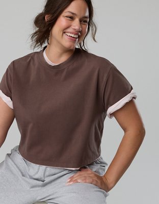 OFFLINE By Aerie OG Cotton Short Sleeve T-Shirt - Relic