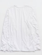 OFFLINE By Aerie Let's Stretch Long Sleeve Boyfriend T-Shirt - White