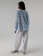 OFFLINE By Aerie Let's Stretch Long Sleeve Boyfriend T-Shirt - Light Blue
