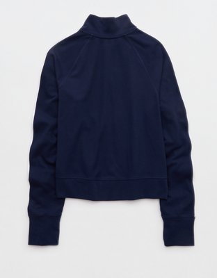 OFFLINE By Aerie Pique Long Sleeve Full Zip - Royal Navy