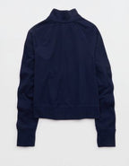 OFFLINE By Aerie Pique Long Sleeve Full Zip - Royal Navy