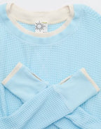 OFFLINE By Aerie Wow! Waffle Layered Long Sleeve T-Shirt - Easy Breezy Blue
