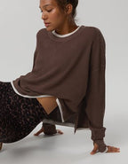 OFFLINE By Aerie Wow! Waffle Layered Long Sleeve T-Shirt - Relic