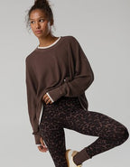 OFFLINE By Aerie Wow! Waffle Layered Long Sleeve T-Shirt - Relic