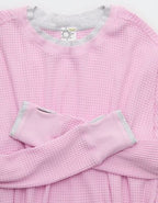 OFFLINE By Aerie Wow! Waffle Layered Long Sleeve T-Shirt - Violet Willow
