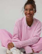 OFFLINE By Aerie Wow! Waffle Layered Long Sleeve T-Shirt - Violet Willow