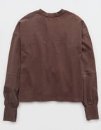 OFFLINE By Aerie OG Cotton Crewneck Long Sleeve T-Shirt - Relic