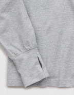 OFFLINE By Aerie OG Cotton Crewneck Long Sleeve T-Shirt - Medium Heather Gray