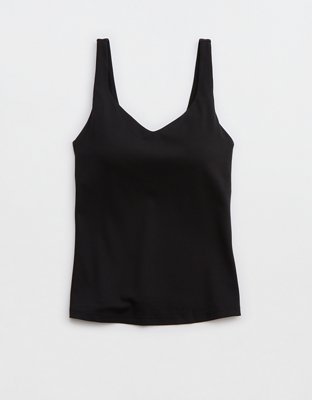 OFFLINE By Aerie Real Me Low Key Tank Top - True Black