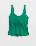 OFFLINE By Aerie Real Me Low Key Tank Top - Pine