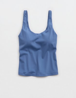 OFFLINE By Aerie Real Me Low Key Tank Top - Marbled Blue