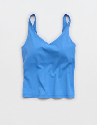 OFFLINE By Aerie Real Me Low Key Tank Top - Rome Blue