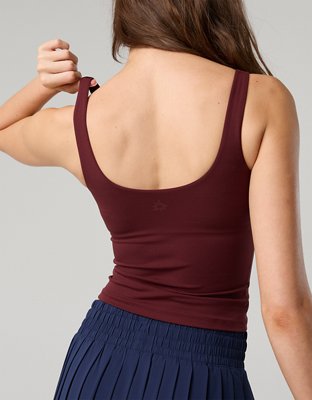 OFFLINE By Aerie Real Me Low Key Tank Top - Royal Berry