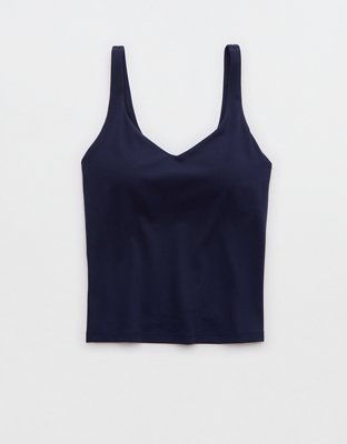 OFFLINE By Aerie Real Me Low Key Tank Top - Royal Navy