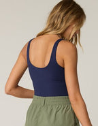 OFFLINE By Aerie Real Me Low Key Tank Top - Royal Navy