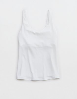 OFFLINE By Aerie Real Me Low Key Tank Top - White