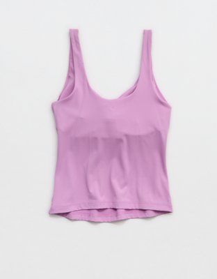 OFFLINE By Aerie Real Me Low Key Tank Top - Planet Pink