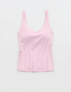 OFFLINE By Aerie Real Me Low Key Tank Top - Parfait Pink