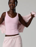 OFFLINE By Aerie Real Me Low Key Tank Top - Parfait Pink