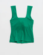 OFFLINE By Aerie Real Me Square Neck Tank Top - Pine