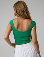 OFFLINE By Aerie Real Me Square Neck Tank Top - Pine