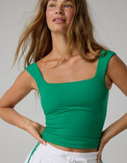 OFFLINE By Aerie Real Me Square Neck Tank Top - Pine