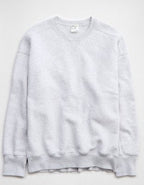 OFFLINE By Aerie Cloud Fleece Oversized Crewneck Sweatshirt - Light Heather Gray