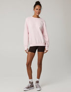 OFFLINE By Aerie Cloud Fleece Oversized Crewneck Sweatshirt - Pink Petal