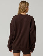 OFFLINE By Aerie Cloud Fleece Oversized Crewneck Sweatshirt - Deep Earth