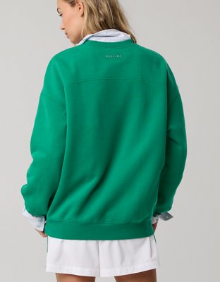 OFFLINE By Aerie Cloud Fleece Oversized Crewneck Sweatshirt - Pine