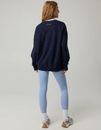 OFFLINE By Aerie Cloud Fleece Oversized Crewneck Sweatshirt - Royal Navy