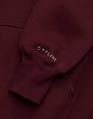 OFFLINE By Aerie Cloud Fleece Oversized Hoodie - Royal Berry