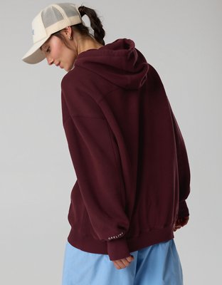 OFFLINE By Aerie Cloud Fleece Oversized Hoodie - Royal Berry