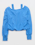 OFFLINE By Aerie OTT Layered Sweatshirt - Rome Blue