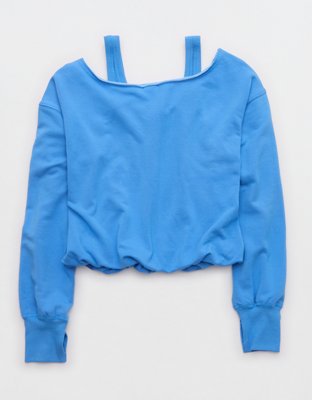 OFFLINE By Aerie OTT Layered Sweatshirt - Rome Blue