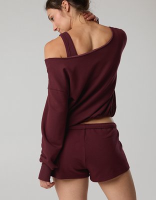 OFFLINE By Aerie OTT Layered Sweatshirt - Royal Berry