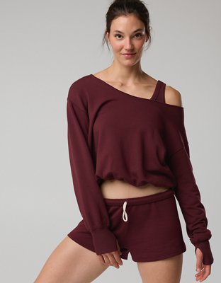 OFFLINE By Aerie OTT Layered Sweatshirt - Royal Berry