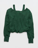 OFFLINE By Aerie OTT Layered Sweatshirt - Rugged Green