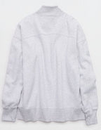 OFFLINE By Aerie Cloud Fleece Oversized Mockneck Sweatshirt - Light Heather Gray