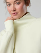 OFFLINE By Aerie Cloud Fleece Oversized Mockneck Sweatshirt - Green Beam