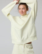 OFFLINE By Aerie Cloud Fleece Oversized Mockneck Sweatshirt - Green Beam