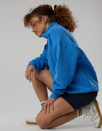 OFFLINE By Aerie Cloud Fleece Oversized Mockneck Sweatshirt - Rome Blue