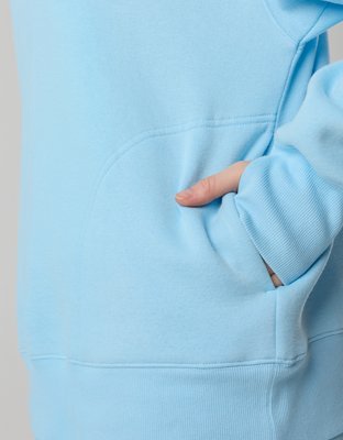 OFFLINE By Aerie Cloud Fleece Oversized Mockneck Sweatshirt - Divine Blue
