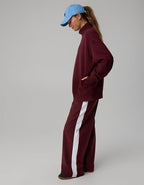 OFFLINE By Aerie Cloud Fleece Oversized Mockneck Sweatshirt - Royal Berry