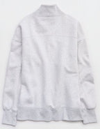 OFFLINE By Aerie Cloud Fleece Oversized Mockneck Sweatshirt - Light Gray