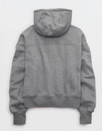 OFFLINE By Aerie Cloud Fleece Classic Full Zip Sweatshirt - Dark Heather Gray